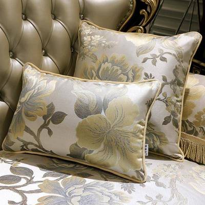 沙发垫美式含芯抱枕客大号抱套新款上档jQteaj8S次靠办枕公腰室厅