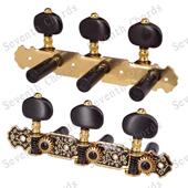 古典吉他弦三位三联木吉他琴弦扭准旋弦钮HPX上弦器梅花钮钮纹