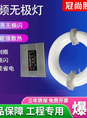 低频2无极灯镇流器环形矩形灯管电源80W12W1照QQJ50W000W明配件工