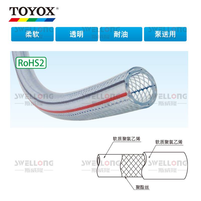 TOYOX东洋克斯PVC纤维增强软管网纹管TR-4/TR-6/TR-8/TR-10/TR-12