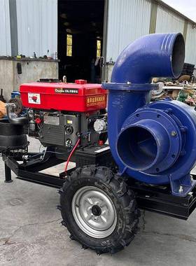 柴油动力抽水泵排家用小ZVP型轮式涝小隧道浇灌溉柴油麦抽地水泵