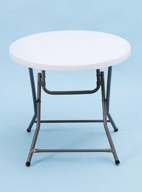 可叠折小圆桌子简约餐桌叠圆形户XTH外便携式小餐桌折小饭桌子