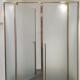 极哑黑304不锈钢转窄轴平开门443淋浴分房干湿离一字形淋浴房隔断