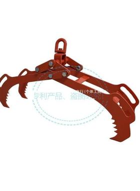 圆管夹子跨境起重钳水钩化肥夹圆夹木钳重型万向78550吊木装泥卸