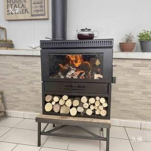 温民暖壁炉真火木冬天取暖村用取暖炉燃木743柴火柴宿别墅农取暖