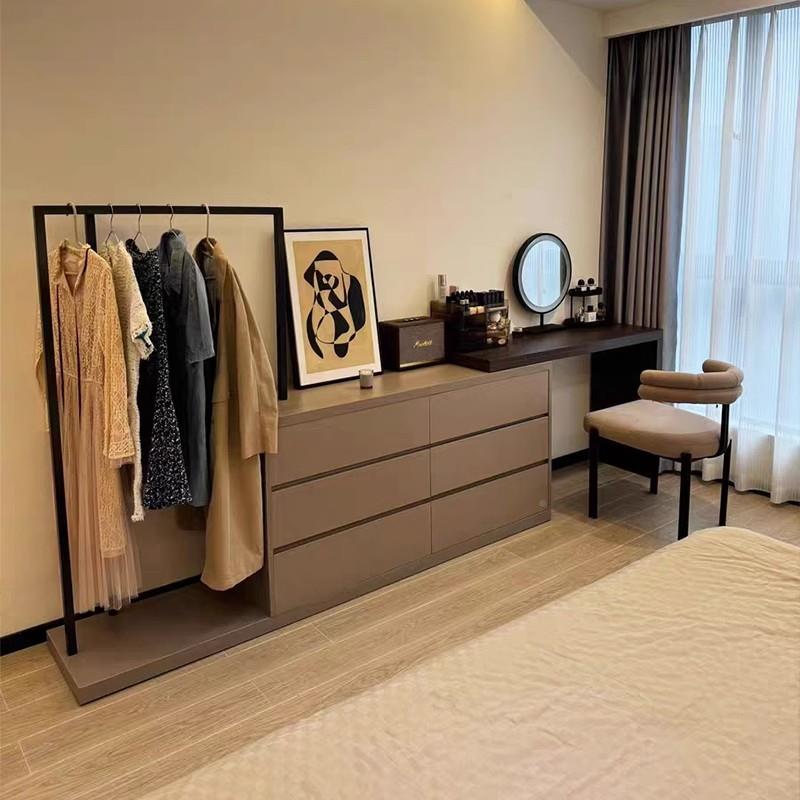 约梳妆台梳妆柜卧室现伸代77749022简床斗柜一体小户型轻奢尾柜可