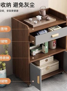 茶水柜小餐边柜靠RUC墙一体柜子储物柜客柜厅边柜柜置物矮立柜收
