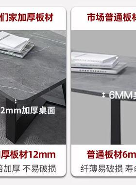 网红几家用茶客厅子小户型茶台现代沙发边几轻奢长款桌装服VUD店