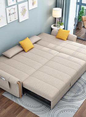 小户型约客厅储物沙发艺叠现代简布可拆洗转角VSC功能沙发床折两