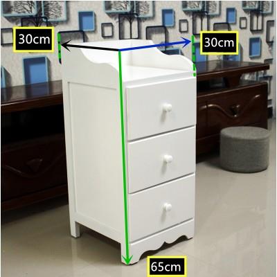 I30公分小柜子储物欧4式现简约床头柜F75ST8HH实木代迷你轻边奢窄