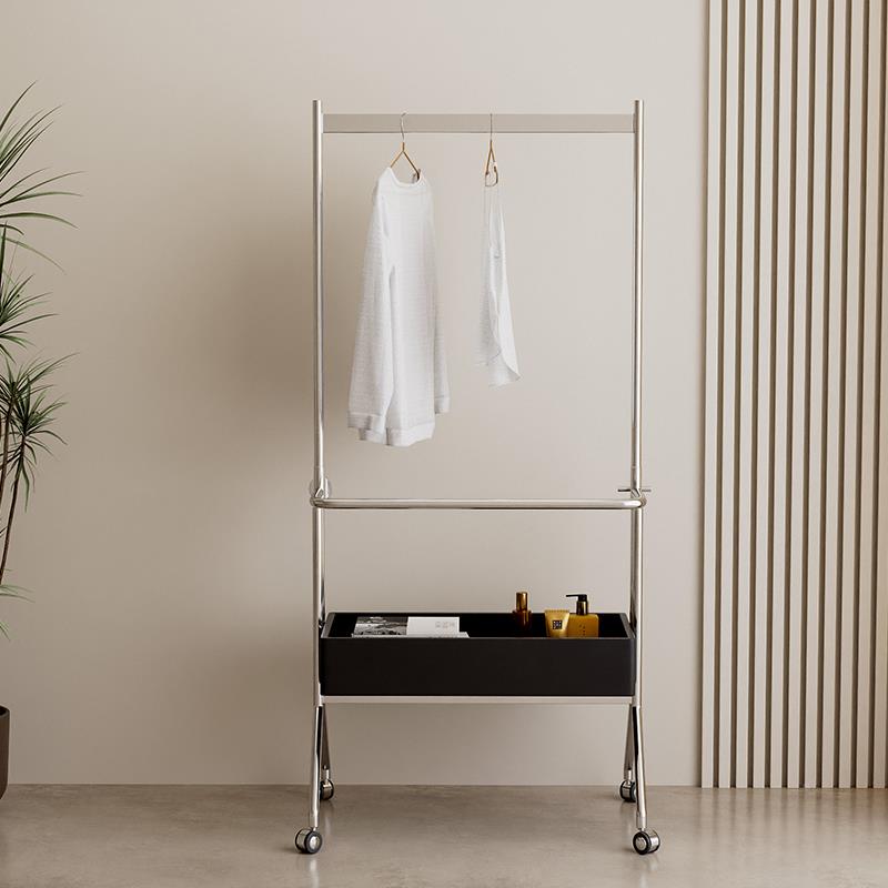 I1衣M卧LANHO帽MEF77HT6T5不锈钢架简约家用室收纳架中古可移动落