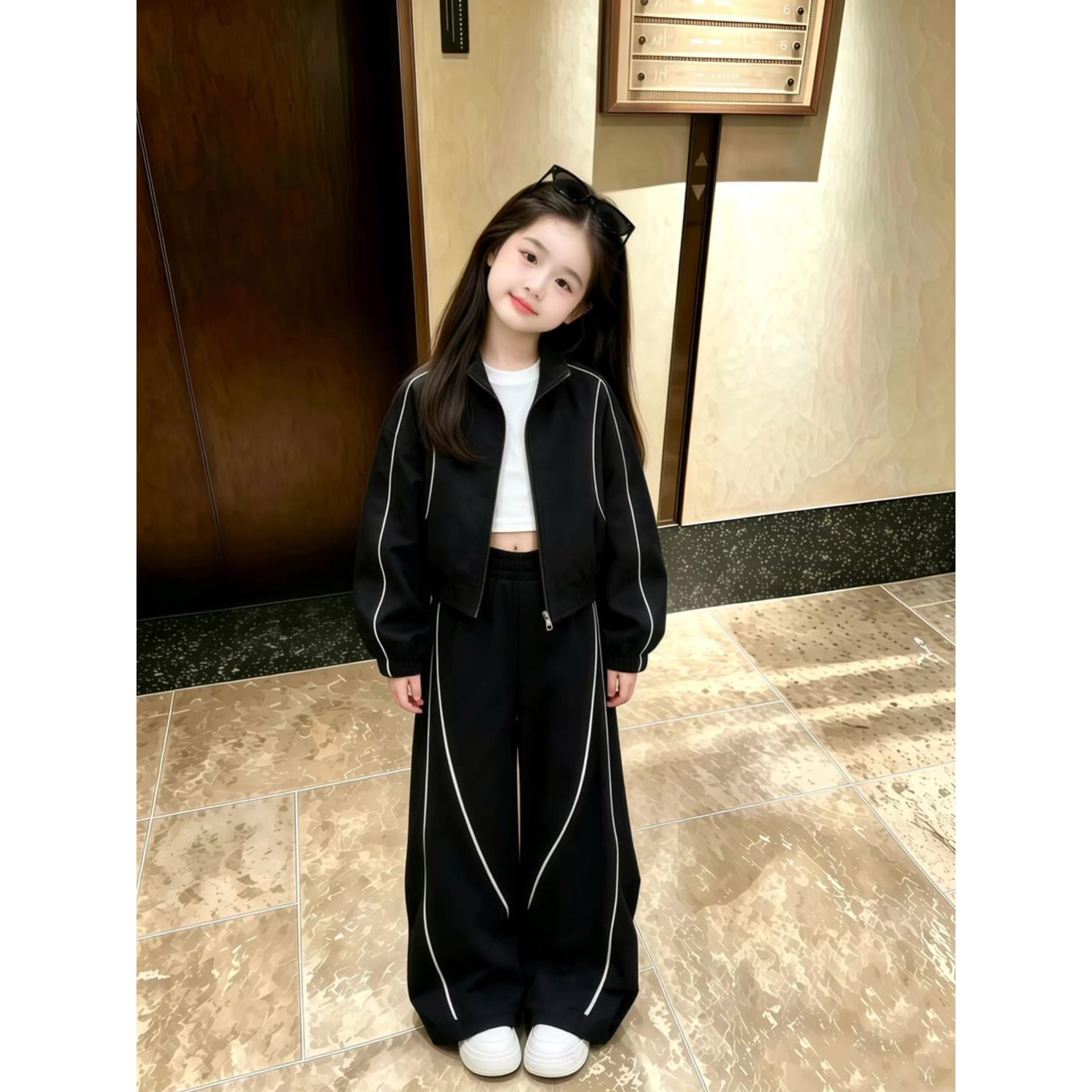 又酷飒的女童穿搭秋装套20图片
