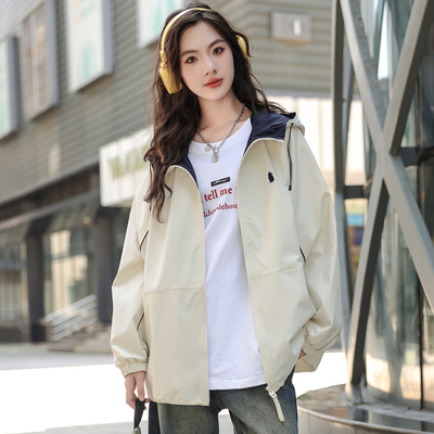 女大童三合一冲锋外套春秋2025新款青少年初中生儿童女孩秋装上衣