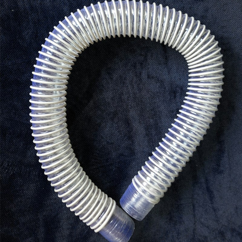 1米内径50MM塑料加强筋PVC吸尘风管透明除尘波纹管木工吸尘软管