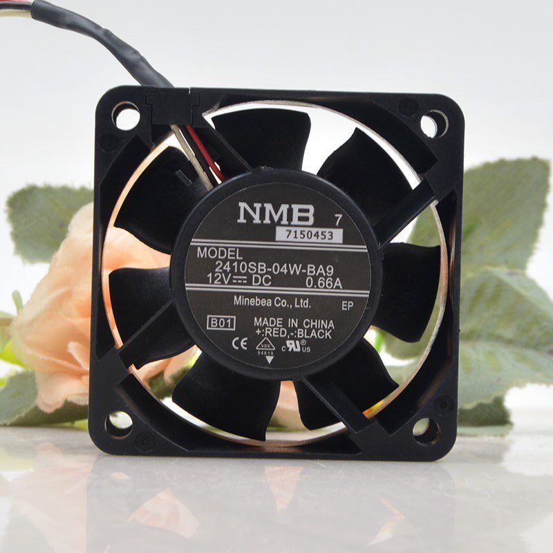 NMB-MAT 2410SB-04W-BA9 6025 12V 0.66A 6CM 3线 大风量散热风扇