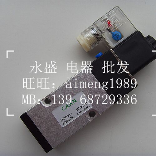 亚德客型 电磁阀 BD520-D 二位五通电磁阀 BD520D 220VAC 24VDC