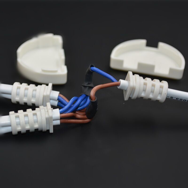 新品 一分四监控带线二脚母插头 电源转换接头纯铜二孔插座1转4