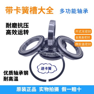 瓦房店带卡簧槽轴承6212 6213 6214 6215 6216 6217 6218N 2RSZNR