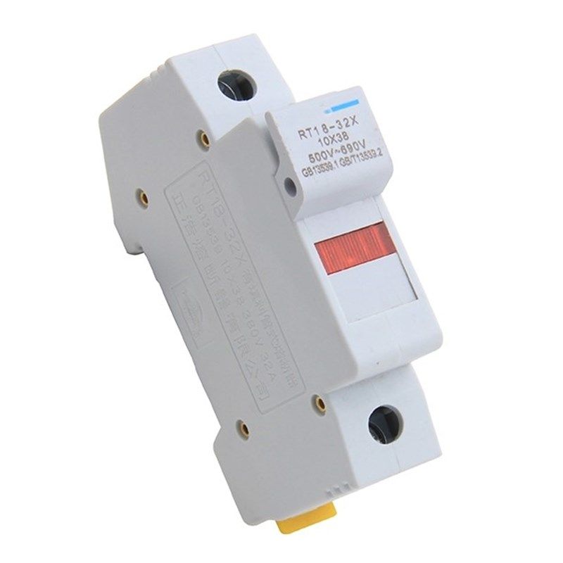 RT18-32X 1P 2P 3P 4P 带信号灯 保险丝熔断器底座 新型 10*38