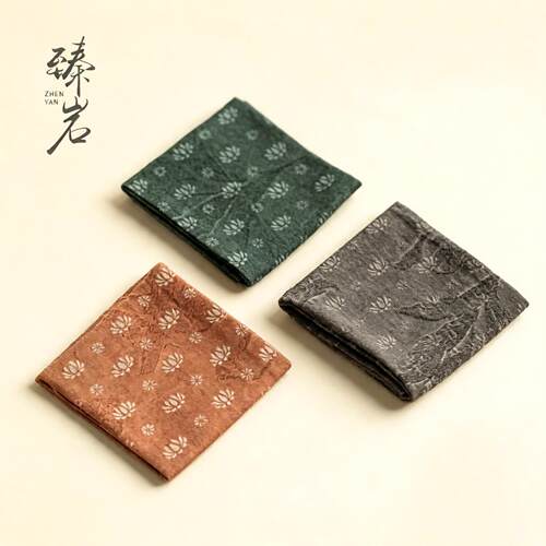 臻岩复古中式棉麻吸水茶巾养壶巾