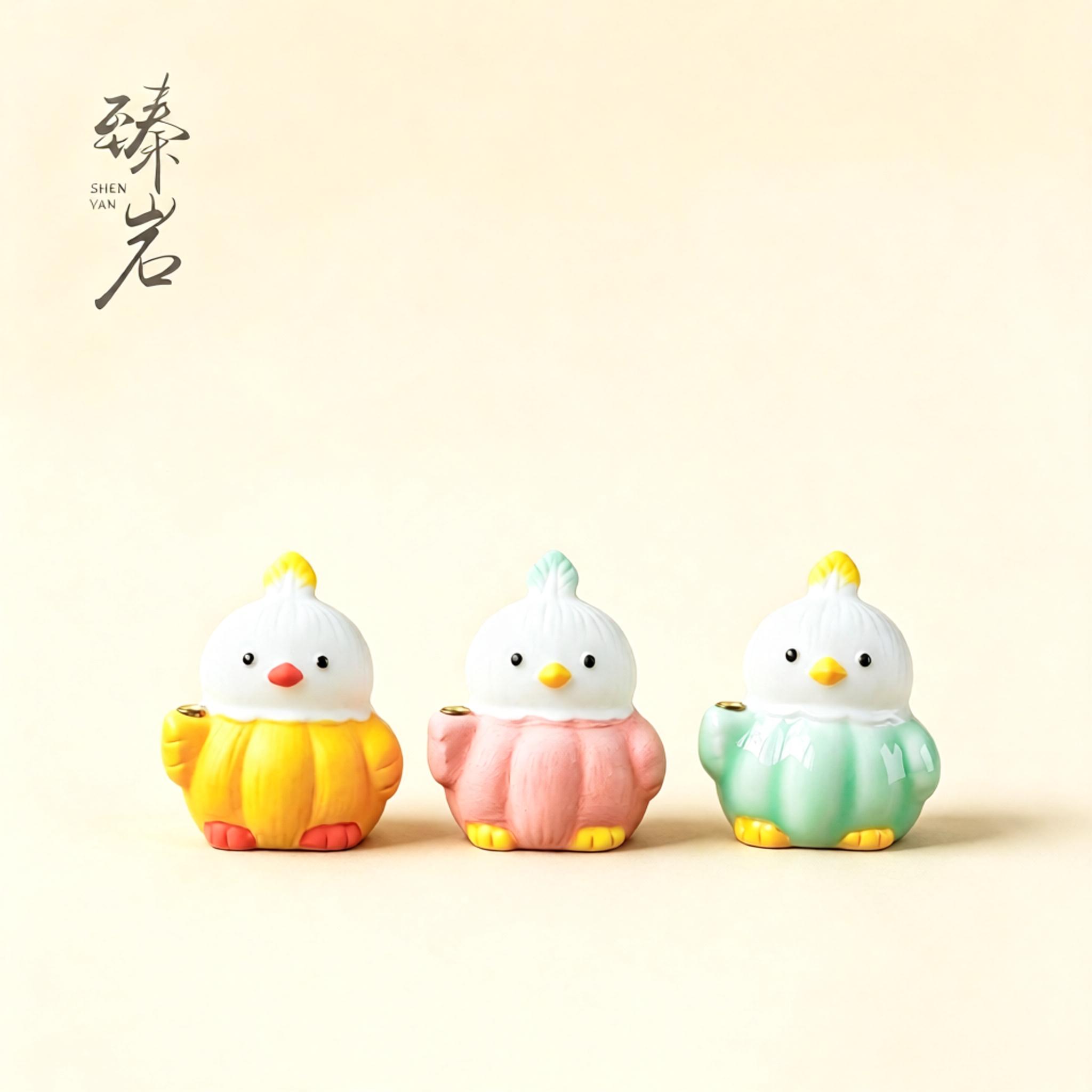 臻岩创意蒜鸟香插香座茶台摆件图片