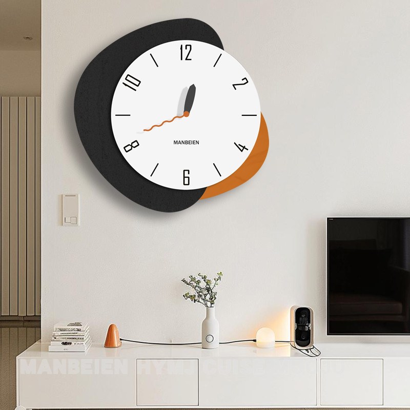钟表挂钟客厅2024新款家用x创意时钟挂墙简约现代网红艺术装饰挂