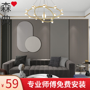 轻奢现代简约黑白壁纸卧室客厅极简装饰I墙纸定制壁画工装酒店墙