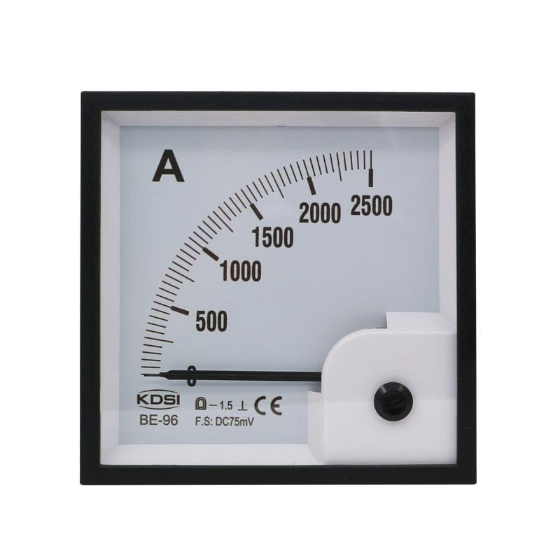 供应KDSI指针式直流电流表BE-96DC75mV2500A接分流器使用