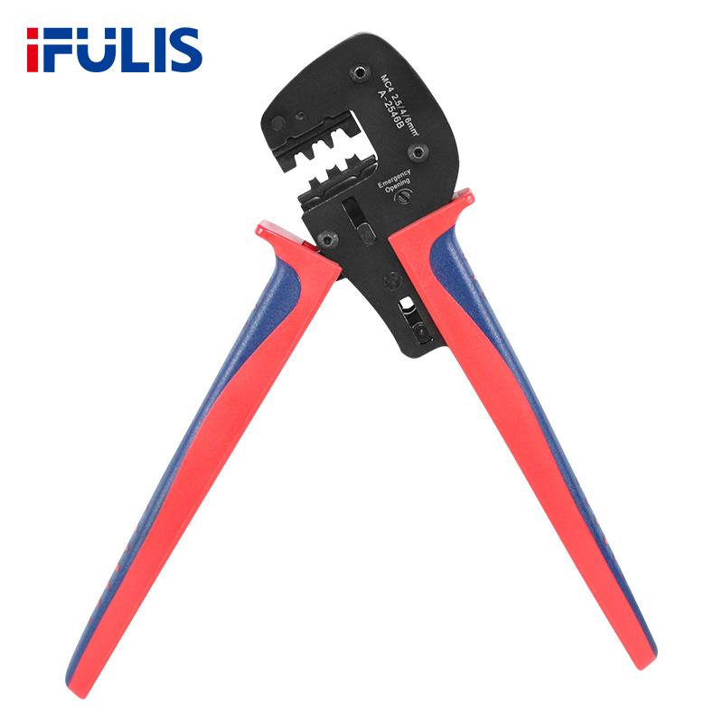 HS-2546B光伏压线钳太阳能工具MC4插头连接器冷压端子压接钳子MC3