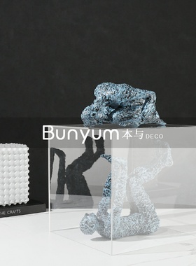 简约创意人物造型工o艺品摆件售楼处家居样板房间轻奢软装饰品