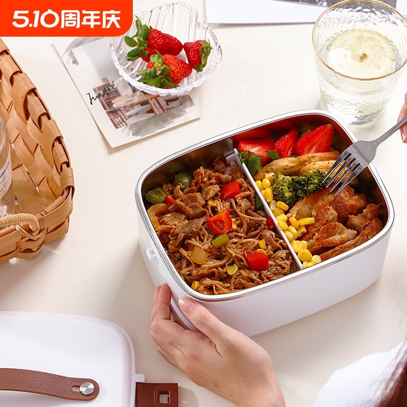 车载加热b饭盒大容量电热保温便当盒可插电上班族免注水速热饭神