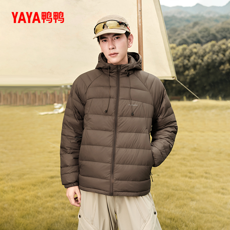 YAYA鸭鸭2025年新品黑色羽绒服