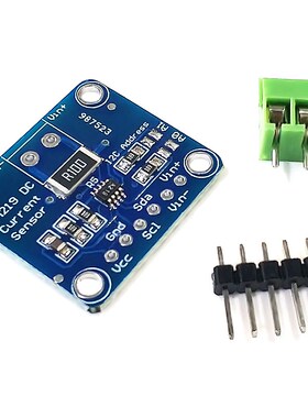 MCU-219 INA219 I2C 接口零漂移 双向电流/电源监控传感器模块