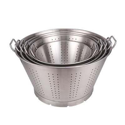 不锈钢过滤漏篮漏盆 蔬菜过滤器 蔬菜篮 洗菜盆 磨沙钢商用家漏桶