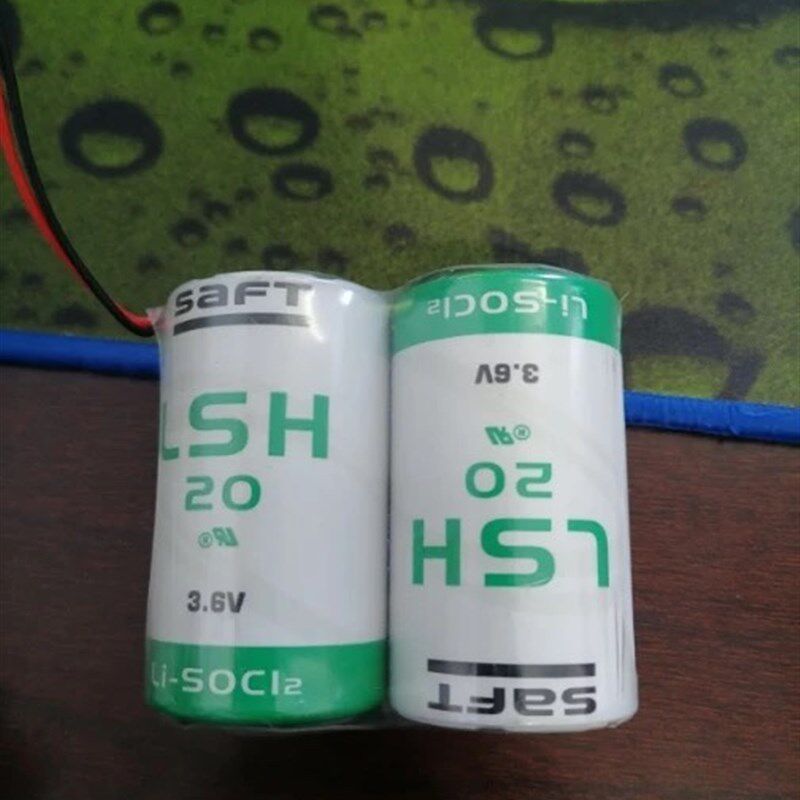 进口SAFT LSH20 3.6V锂电池 2个组合带插头 天然气流量计专用