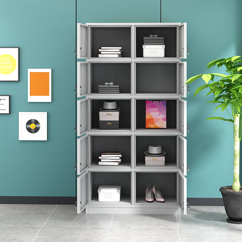 浴池更衣柜十10门员工柜阳台收纳储物柜铁皮衣柜存包柜寄存箱柜子