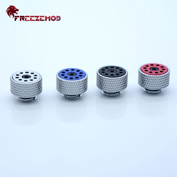 FREEZEMOD电脑水冷可调自动排气阀HPQF-S1B适用水箱排气银色主体