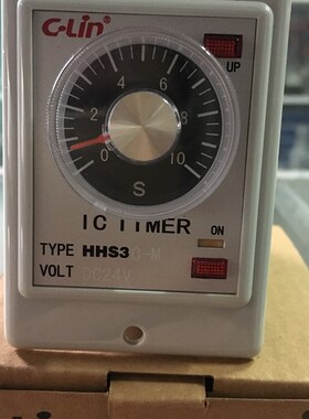 欣灵面板式HHS3C-M(AH2-Y)时间继电器通电延时AC220VDC24V 10S秒