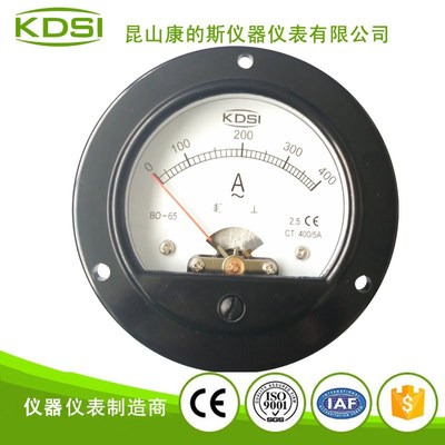 厂家销售BO-65 AC400/5A指针式圆形安培表 电动车用表