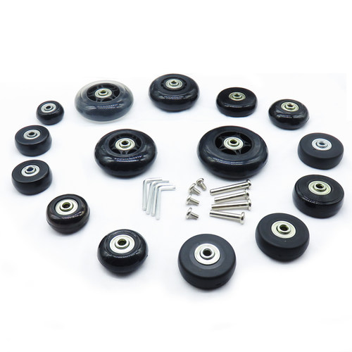 拉杆箱轱辘旅行箱包静音行李箱轮子箱包维修理轮胎PU轮配件