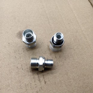 1.5H轻型24度锥卡套口铁材料镀白锌0216 转M16 喇叭口G1 4ED垫