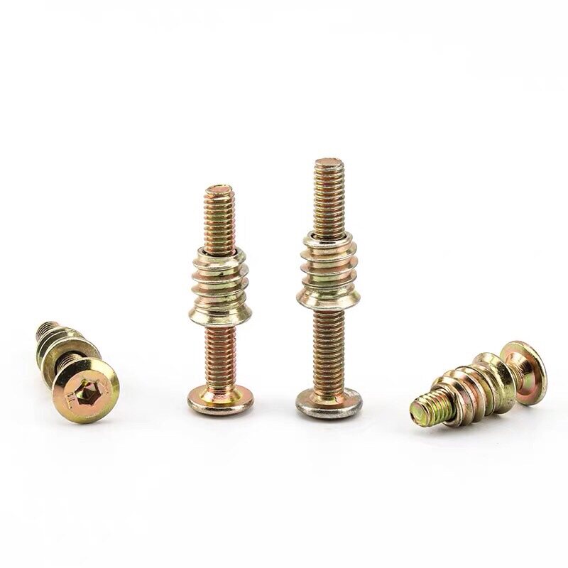 家具连接件内置螺母家具螺丝螺母倒边斜平头内六角婴儿床螺丝套装