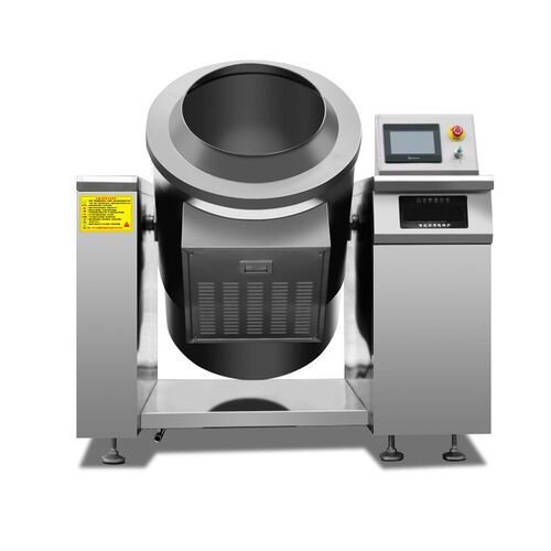 大型自动滚筒炒菜机商用学校食堂大型智能炒板栗机工厂自动炒料机