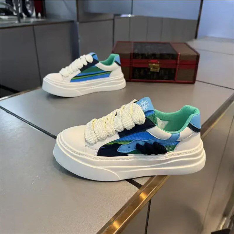 帆布男鞋夏季透气2025新u款青少年学生网面休闲运动厚底小白平板