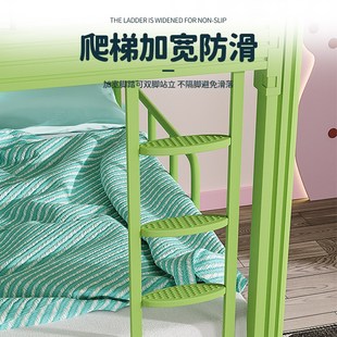 儿童上下铺双层床午托班幼儿园小学午休床铁艺Q子母拼接床一米五