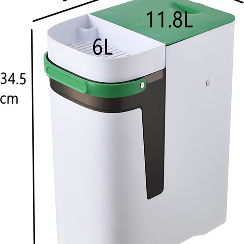 干湿两用垃圾桶长方形茶水桶茶渣B过滤沥水桶大号茶叶滤水网桶双
