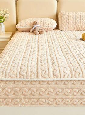 塔夫绒床笠单件床罩床床套防夏席思床垫尘保梦WD07护单全包