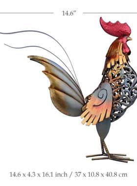 家工A012艺品居装饰物品桌面件客厅摆玄关电视柜创意个性鸡小件