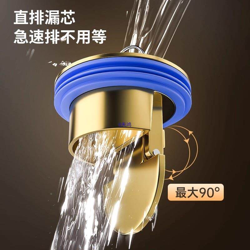 地漏长型防臭卫间生淋浴不锈钢加长方条形全铜芯下水LCY排大量侧