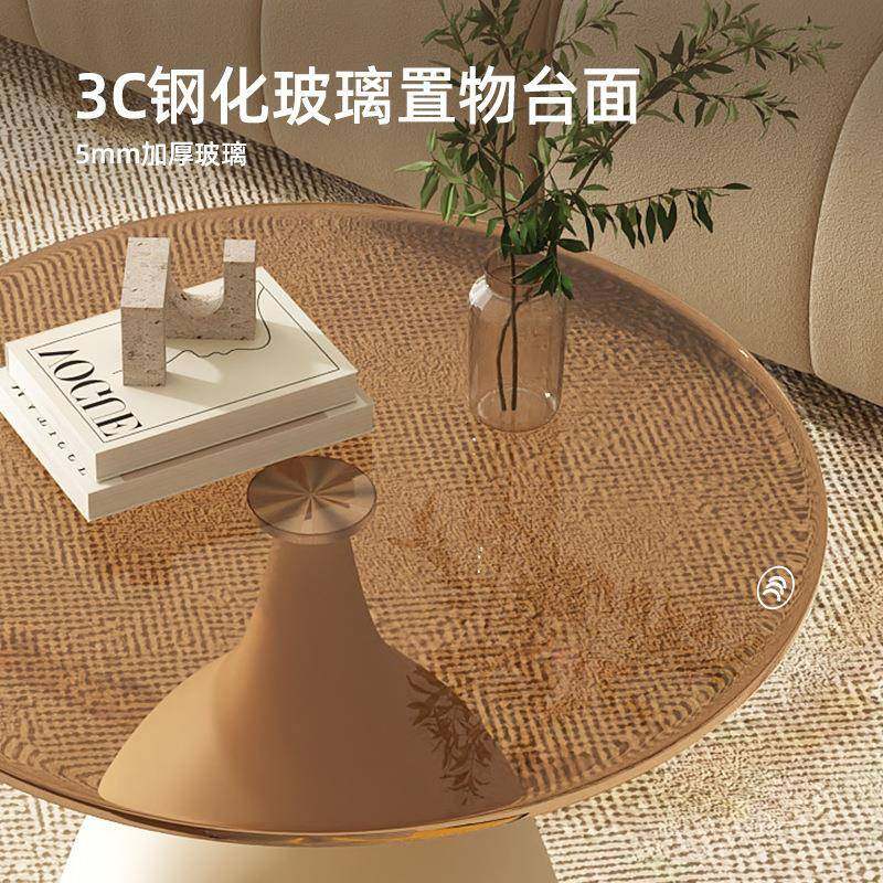 奶油风边玻璃几用客厅沙发侧家边柜茶几新款创SKM意小桌小子圆桌,电子元器件市场,其它元器件,淘宝优惠券,粉丝福利购,淘宝优惠卷